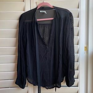 UO Black Blouse (Sides are open)